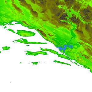 Dalmatia mapped