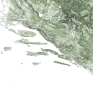 Dalmatia topomap